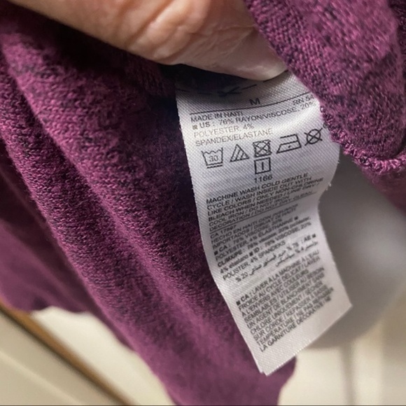 Old Navy Luxe medium purple tee - Picture 3 of 5